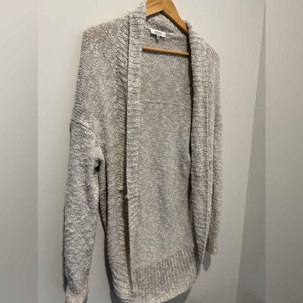 ARITZIA Babaton Linen Blend Cream Color Cocoon Open Front Sweater Size Xsmall - Picture 6 of 7
